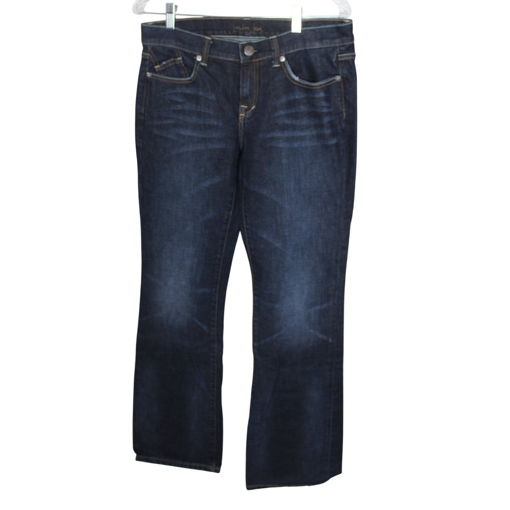 London Jean Women's Dark Wash Denim Jeans Bootcut Size 8 Classic Style
